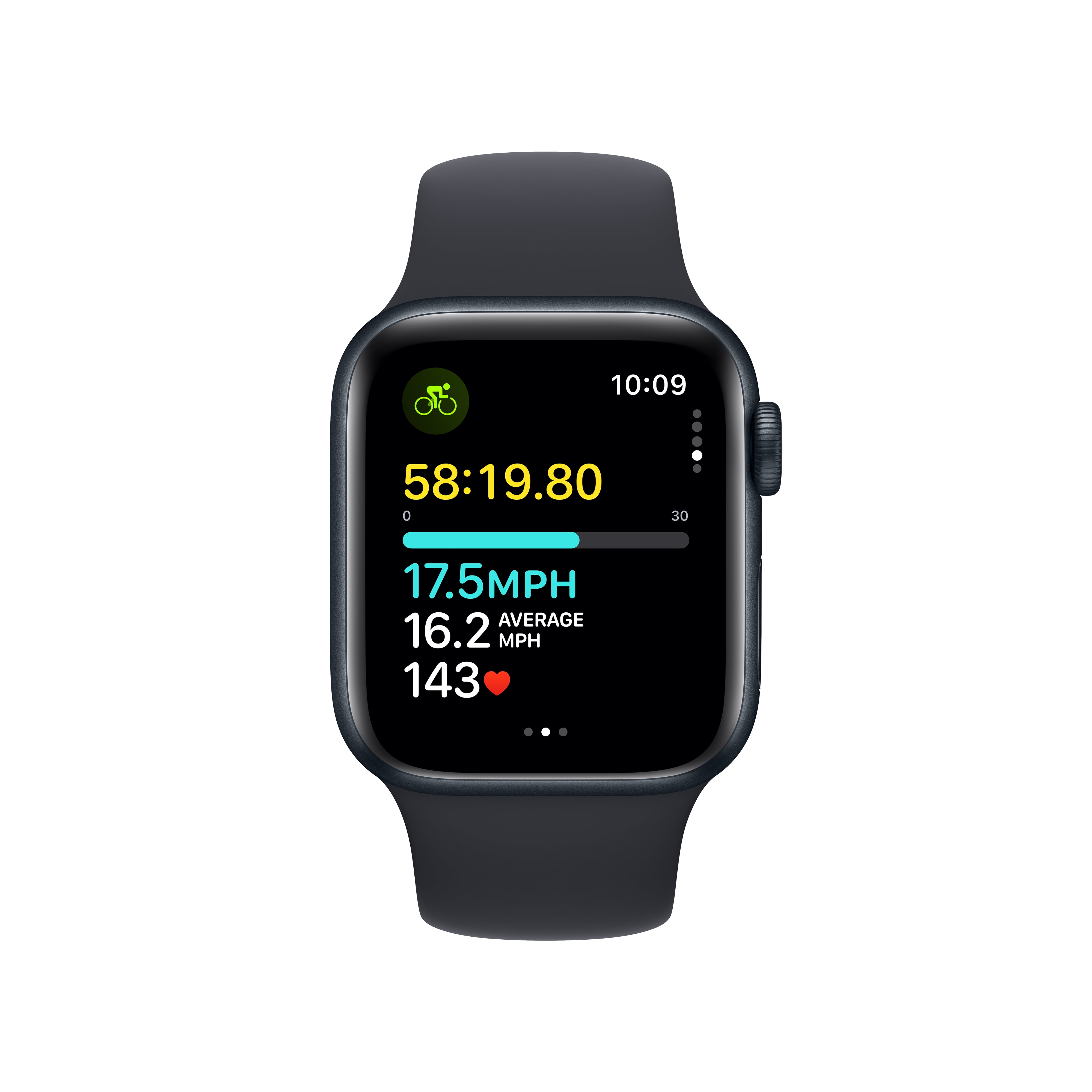 Apple Watch SE (2023) - GPS Starlight Sport with Case Starlight 40mm Aluminum Band M/L