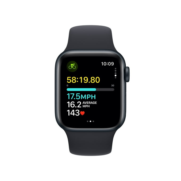 Apple Watch SE (2nd Gen) GPS 40mm Midnight Aluminum Case with Midnight  Sport Band - S/M. Fitness & Sleep Tracker, Crash Detection, Heart Rate  Monitor