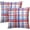 Red Blue Plaid, variant on Easter Throw Pillow Covers 18x18 inch Watercolor Colorful Buffalo Plaid Checked Cushion Pillow Cases for Holiday Home Couch Bed Spring Farmhouse Rustic Indoor Decoration