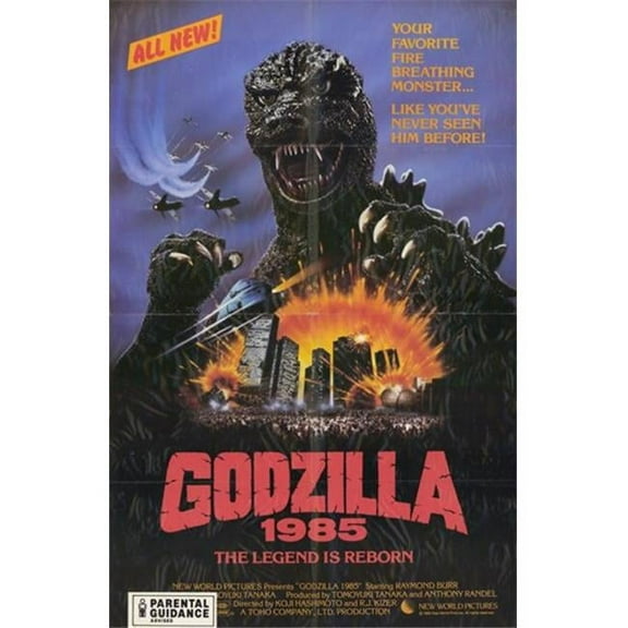 Pop Culture Graphics Godzilla 1985 Movie Poster, 11 x 17