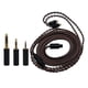 thumbnail image 3 of Cable para auriculares de 8 núcleos, fácil de usar, de cobre de alto rendimiento para IE200, 600 y 300 Negro, 3 of 6