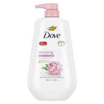 Dove Renewing Liquid Body Wash with Pump Peony and Rose Oil, 30.6 oz