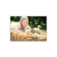 thumbnail image 1 of Litttle Girl With Ducklings Poster -Image by Shutterstock, 1 of 2