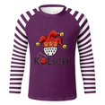 thumbnail image 3 of CONZONE Mardi Gras Men's T-Shirts Long Sleeve T Shirts for Men Casual Crew Neck Carnival Striped Clown Graphic Lightweight Tees Soft Cozy Athletic Tops, 3 of 4
