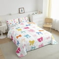 thumbnail image 4 of Manfei Cute Ribbon Bedding Full Comforter Set, Kawaii Princess Bowknot Comforter Sets Full Size, Polka Dots Reversible Comforters & Duvets, Super Cozy Room Decor, 3 Pieces, 4 of 9