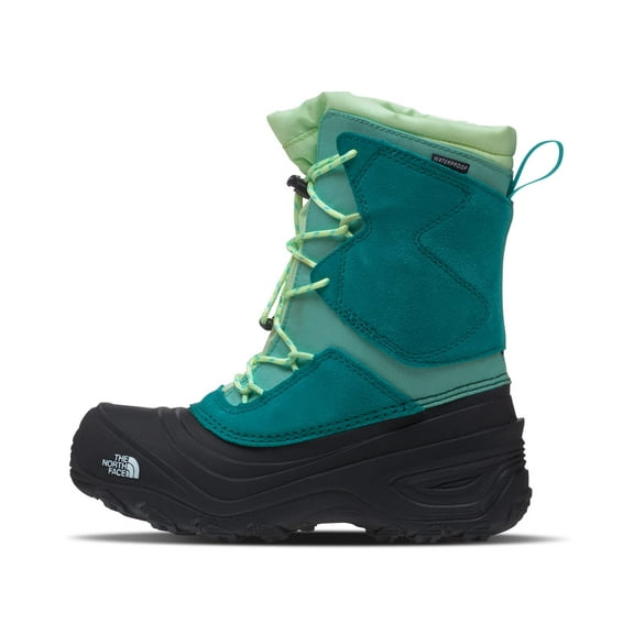 The North Face Alpenglow V WP Kids Hiking Shoes Harbor Blue/Patina Green 6