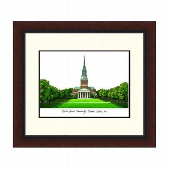 Campusimages NC991LR Wake Forest University Legacy Alumnus Framed Lithograph
