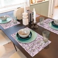 thumbnail image 6 of Placemats Set Of 4 / 6, Pink Cute Pigs Placemats For Dining Table Indoor/Outdoors Heat Resistant Washable Placemats 18" X 12", 6 of 8
