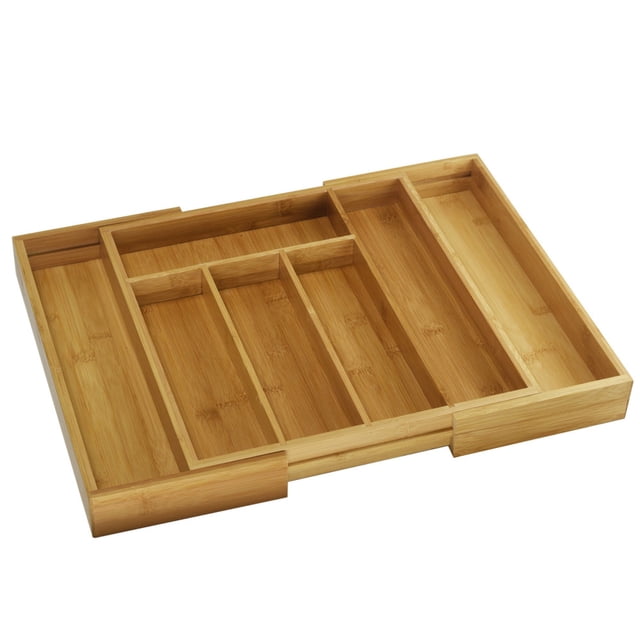 ITY International - Organiseur d'Ustensiles Extensible pour Tiroir, en Bambou