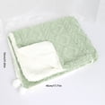 thumbnail image 3 of Small Washable Dog Crate Mat Sage Green Sherpa Fleece Pet Blanket for Small Dogs Cats, Soft Cozy Throw Blanket for Bed Couch Home Travel, 3 of 6