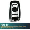 thumbnail image 2 of Lexiaoo Smart Remote Key Cover Key Fob Case Shell for Fit BMW 1 3 4 5 6 7 Series X3 X4 M5 M6 GT3 GT5 White, 2 of 7