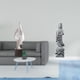 thumbnail image 2 of Figura decorativa de resina con diseño abstracto, ideal como recuerdo para el hogar, la oficina o la mesa de centro. Adorno coleccionable de piedra Gu, 2 of 8