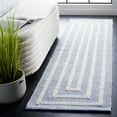 thumbnail image 2 of SAFAVIEH Natura Allen Bordered Runner Rug, Blue/Ivory, 2'3" x 8', 2 of 11