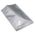 thumbnail image 1 of MITOB Bolsas planas de Mylar con cierre de cremallera, bolsa de aluminio de 4 mil de plata para cierre de almacenamiento de alimentos con cierre, bolsa de Mylar de aluminio resellable termosellable (1, 1 of 1
