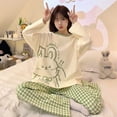 thumbnail image 5 of Christmas Pajamas for Women Set Cozy Pajama Sets Cartoon Casual Loungewear Sleepwear for Home Lounge Pjs Pajama’s for Women Set Green L, 5 of 9