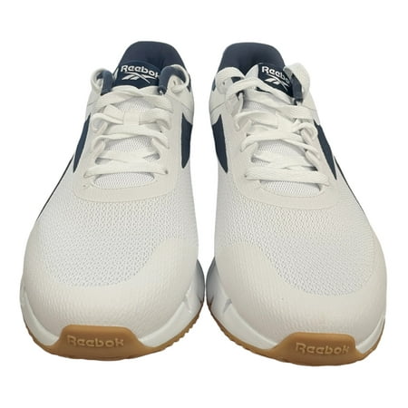 Reebok Men's Zig Dynamica 2.0 CL Lace Up Running Shoes (White/Navy/Gum, 12)