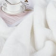 thumbnail image 4 of PiccoCasa Fluffy Fleece Blanket Lightweight Plush Throw Blanket for Couch Sofa Bed, White Pet(30" x 40"), 4 of 6