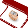 thumbnail image 5 of 3.25 Carat (ctw) 14K Rose Gold Princess Cut Diamond Men's Invisible Set Anniversary Wedding Band, 5 of 5