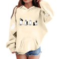 thumbnail image 4 of WAVSUF Kids Boys Hoodie, Long Sleeve Loose Fit with Pockets Fall Halloween Casual Sweatshirts Brown 10-12, 4 of 5