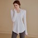thumbnail image 1 of Ropa de fitness para mujer, camisetas deportivas casuales de manga larga sueltas, camisetas de yoga de longitud media, camisetas de fitness con capucha, suéteres, 1 of 6