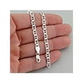 thumbnail image 6 of Italian 925 Sterling Silver 4.2mm Flat Marina Chain - 16, 18, 20, 22, 24, 30" (24), 6 of 10