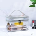 thumbnail image 2 of Bolsa de cosméticos transparente de doble capa NikouMX para mujer almacenamiento llamativa, 2 of 8