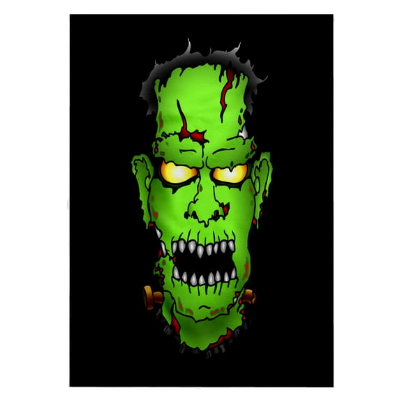 3dRose, FRANKENSTEIN trick or treat 2 on black, 22x30 Bath Hand Pool Towel