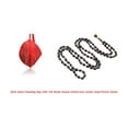 thumbnail image 1 of Kamada Combination of Jholi mala/Gaumukhi/chanting bag and exquisite 108 beads Kamal Gatta (Lotus seeds) long mala,Spritual Necklace/rosary for Women and Men, 1 of 5