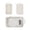 White, variant on XINGAG 2Pcs Baby Diaper Bag Organizer Pouches, Waterproof Mesh Hanging Pod Bag, Reusable Washable Storage Pouch for Cloth Diapers, Travel Accessories for Boys and Girls