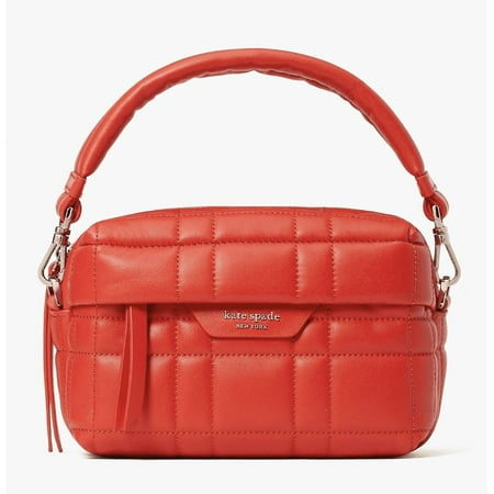 Kate Spade Softwhere Quilted Leather Small Convertible Crossbody Bright Red