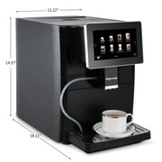 Hipresso CM-1001 Programmable Super-automatic Espresso Coffee Machine with Large 7 inches HD TFT Display
