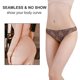 thumbnail image 4 of Ropa interior sexy para mujer, Tanga de cintura media, transpirable, de una pieza, con estampado sin huellas, 6 uds., 4 of 5