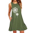 thumbnail image 2 of DPTALR Robe Midi Décontractée Sans Manches à Fleurs pour Femmes Grande Taille Robe de Plage Ample, 2 of 5
