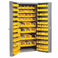 thumbnail image 4 of Global Industrial 603401YL 38 x 24 x 72 in. Deep Door Bin Cabinet with 136 Yellow Bins Assembled, Gray - 16 gal, 4 of 4