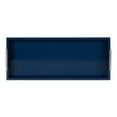 thumbnail image 6 of Kate and Laurel Lipton Narrow Decorative Tray, 10 x 24, Navy Blue and Silver, Chic Accent Tray for Display and Storage, 6 of 8