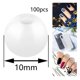 thumbnail image 3 of de perlas ABS, pequeñas espaciadoras sueltas, redondas de perlas de imitación hechas a mano para manualidades DIY, collares, Blanco 6mm 500pcs Soledad pulseras haciendo cuentas, 3 of 10