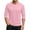 Pink-mens gym shirt, variant on Txeol Men's 3/4 Sleeve Baseball T-Shirts Casual Button V Neck Henley Shirts Solid Color Athletic Tees Pullover Tops,Black,S