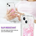 thumbnail image 6 of for iPhone 14 Plus Case Glitter, Shockproof Clear TPU iPhone 14 Plus Case with 2 Screen Protectors, Bling Light Pink Glitters iPhone 14 Plus Case for Women, 6 of 12