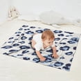thumbnail image 2 of White and Blue Of Leopard Print Blanket,Comfortable Soft Flannel Throw Blanket,All Season,Warm Lightweight Blankets for Sofa Bed Couch Living Room Chair,30"x40", 2 of 4