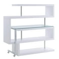 thumbnail image 4 of HomeRoots 55 in. L Shape Writing Desk, White, 4 of 10