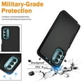 thumbnail image 5 of Xhy Moto G Play 2024 Case Military Grade Double Layer Drop Resistant Durable for Motorola G Play 2024 Phone - Black, 5 of 9
