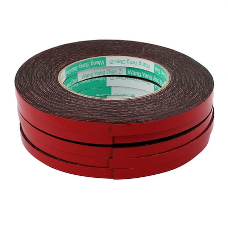 5pcs 8mm x 1mm Double Sided Self Adhesive Shockproof Sponge Foam Tape 10M Length
