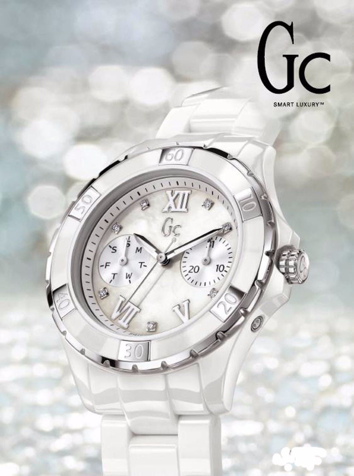 Guess Collection Women s White Ceramic Watch with Quartz Movement in Serbia at RSD 32376 Rating 5