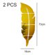 thumbnail image 2 of Etiqueta engomada de la pared de la lente de acrílico del espejo de cristal estéreo de la pluma 2pcs, 2 of 5