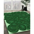 thumbnail image 3 of Ahgly Company Machine Washable Indoor Rectangle Transitional Deep Emerald Green Area Rugs, 8' x 12', 3 of 7