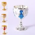 thumbnail image 2 of 30ML Retro Creative Small Beverage Wine Cup Gold European Style Home Bar, 2 of 3