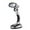 Silver, variant on 12 LED Portable Battery-Powered Table Lamp, Bedside & Camping Light, Bright Work and Reading Light for Computer, Home, or Outdoor Use (Black Silver)