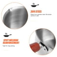 thumbnail image 5 of Stainless Steel Small Heater Sauce Non Stick Wok Pans Wood, 5 of 6