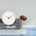 thumbnail image 2 of Reloj De Pared Decorativo Silencioso Y Organizador Multifuncional De Pañuelos Desechables De Polipropileno Para El Hogar, La Cocina, La Oficina O El Estudio., 2 of 8