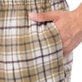 thumbnail image 3 of Pantalón de pijama de franela para hombre IZOD, cuadro crudo, XXL, 3 of 6